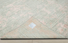 Multi Size Gray Blush Color Hand Knotted Oushak Wool Transitional Oriental Rug