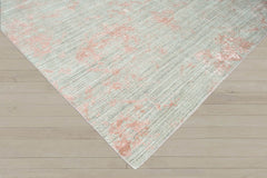 Multi Size Gray Blush Color Hand Knotted Oushak Wool Transitional Oriental Rug