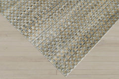 5x8 Gray, Light Gold, Color Hand Knotted 100% Wool Modern & Contemporary Oriental Rug