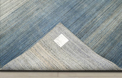 Multi Size Gray Blue Ombre Color Hand Knotted Wool Modern & Contemporary Oriental Rug