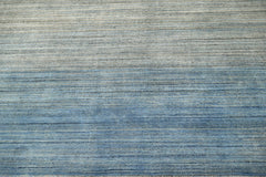 Multi Size Gray Blue Ombre Color Hand Knotted Wool Modern & Contemporary Oriental Rug