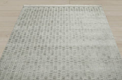 6x9 Tone On Tone Gray, , Color Hand Knotted 100% Wool Modern & Contemporary Oriental Rug