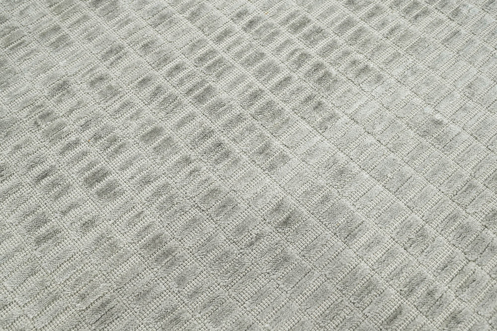 6x9 Tone On Tone Gray, , Color Hand Knotted 100% Wool Modern & Contemporary Oriental Rug
