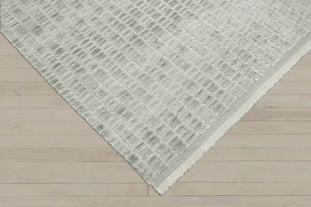 6x9 Tone On Tone Gray, , Color Hand Knotted 100% Wool Modern & Contemporary Oriental Rug