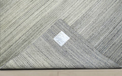 Multi Size Tone On Tone Gray Color Hand Knotted Wool Modern & Contemporary Oriental Rug