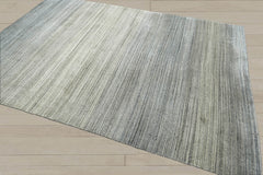 Multi Size Tone On Tone Gray Color Hand Knotted Wool Modern & Contemporary Oriental Rug
