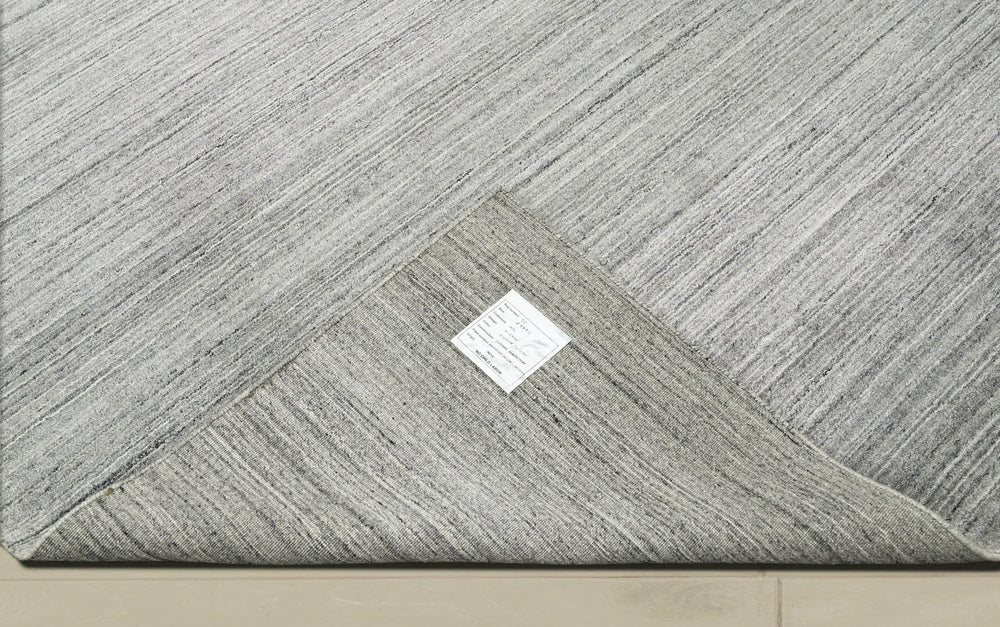 Multi Size Tone On Tone Gray Gray Silver Color Hand Knotted Tibetan Wool Modern & Contemporary Oriental Rug