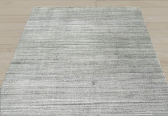 Multi Size Tone On Tone Gray Gray Silver Color Hand Knotted Tibetan Wool Modern & Contemporary Oriental Rug