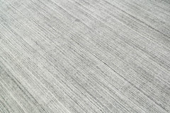 Multi Size Tone On Tone Gray Gray Silver Color Hand Knotted Tibetan Wool Modern & Contemporary Oriental Rug