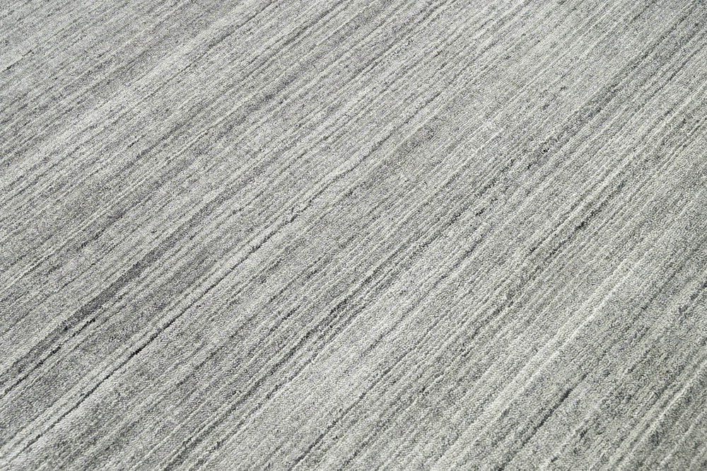 Multi Size Tone On Tone Gray Gray Silver Color Hand Knotted Tibetan Wool Modern & Contemporary Oriental Rug