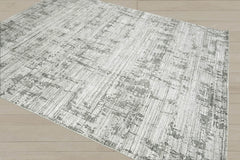 8x10 Gray, Silver, Color Hand Knotted 100% Wool Modern & Contemporary Oriental Rug