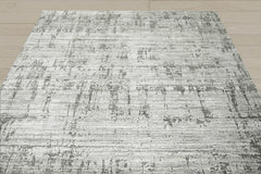8x10 Gray, Silver, Color Hand Knotted 100% Wool Modern & Contemporary Oriental Rug