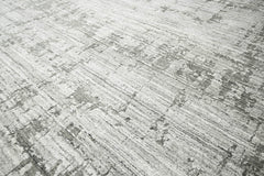 8x10 Gray, Silver, Color Hand Knotted 100% Wool Modern & Contemporary Oriental Rug