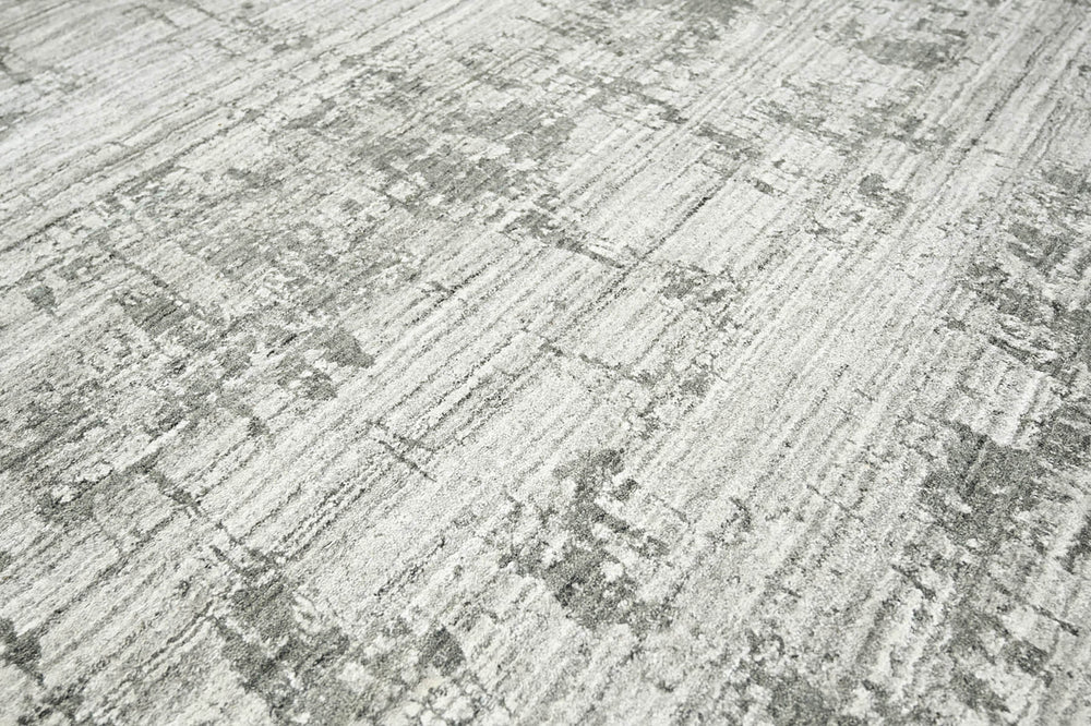 8x10 Gray, Silver, Color Hand Knotted 100% Wool Modern & Contemporary Oriental Rug
