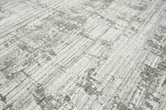8x10 Gray, Silver, Color Hand Knotted 100% Wool Modern & Contemporary Oriental Rug