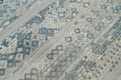6x9 Gray, Blue, Color Hand Knotted 100% Wool Modern & Contemporary Oriental Rug