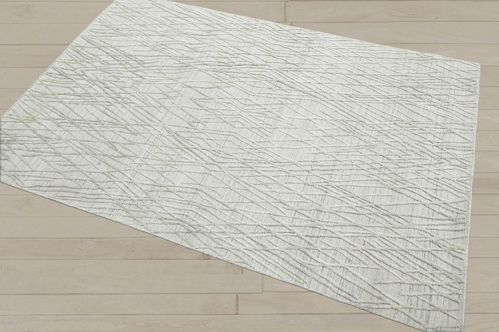 4x6 Tone On Tone Gray, , Color Hand Knotted 100% Wool Modern & Contemporary Oriental Rug