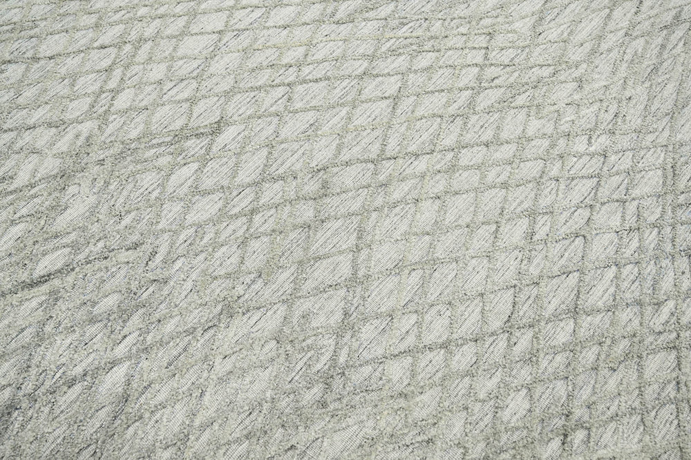 8x10 Gray, , Color Hand Knotted 100% Wool Modern & Contemporary Oriental Rug