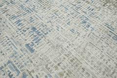 Multi Size Gray Beige Blue Color Hand Knotted Tibetan Wool Modern & Contemporary Oriental Rug