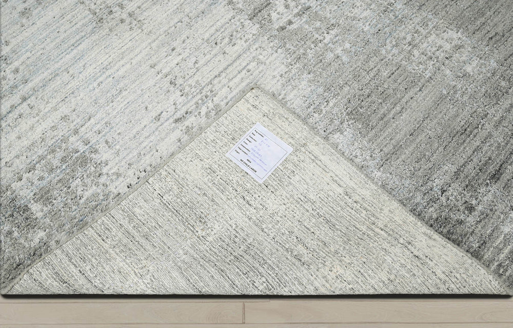 5x8 Gray, Silver, Color Hand Knotted 100% Wool Modern & Contemporary Oriental Rug