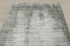 5x8 Gray, Silver, Color Hand Knotted 100% Wool Modern & Contemporary Oriental Rug
