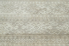 Multi Size Beige Gray Color Hand Knotted Wool Southwestern Oriental Rug