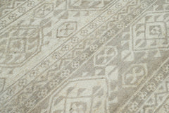 Multi Size Beige Gray Color Hand Knotted Wool Southwestern Oriental Rug