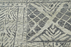 5x8 Gray Beige, , Color Hand Knotted 100% Wool Modern & Contemporary Oriental Rug