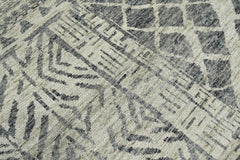 5x8 Gray Beige, , Color Hand Knotted 100% Wool Modern & Contemporary Oriental Rug