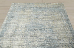 6x9 Gray, Beige, Blue Color Hand Knotted 100% Wool Modern & Contemporary Oriental Rug