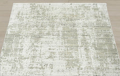 4x6 Beige, Gray, Ivory Color Hand Knotted 100% Wool Modern & Contemporary Oriental Rug