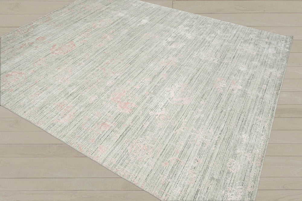 8x10 Beige, Gray, Blush Color Hand Knotted 100% Wool Modern & Contemporary Oriental Rug