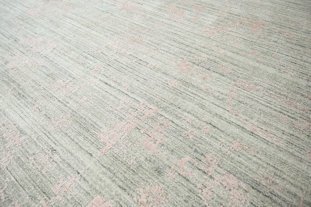 8x10 Beige, Gray, Blush Color Hand Knotted 100% Wool Modern & Contemporary Oriental Rug