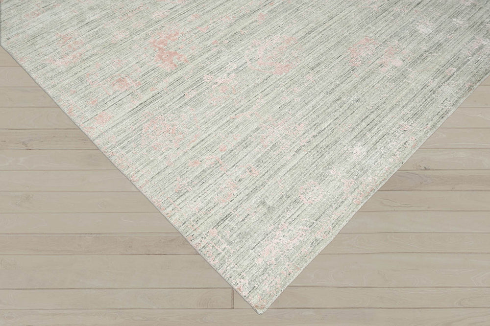 8x10 Beige, Gray, Blush Color Hand Knotted 100% Wool Modern & Contemporary Oriental Rug