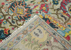 9x12 Mint, Gold, Lime Color Hand Knotted Oushak Wool Oriental Rug