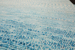 8x10 Ivory, Aqua, Color Hand Knotted 100% Wool Modern Oriental Rug