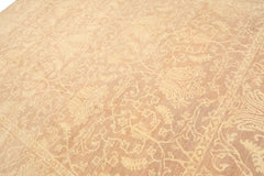 9x12 Tan, Ivory, Color Hand Knotted Peshawar Wool Transitional Oriental Rug