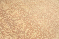 9x12 Tan, Ivory, Color Hand Knotted Peshawar Wool Transitional Oriental Rug
