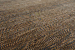8x10 Moss, Gray, Beige Color Hand Knotted Wool & Bamboo Silk Modern Oriental Rug