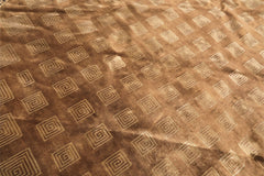 8' Round Camel, Celadon, Color Hand Knotted Tibetan New Zealand Wool Transitional Oriental Rug