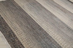 8x10 Beige, Gray, Brown Color Hand Knotted Wool & Bamboo Silk Modern Oriental Rug