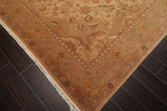 8x10 Beige, Gold, Moss Color Hand Knotted Persian 100% Wool Traditional Oriental Rug