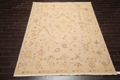 8x10 Moss, Beige, Brown Color Hand Knotted 100% Wool Traditional Oriental Rug