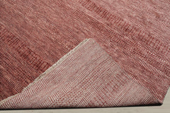 Multi Size Raspberry Ivory Color Hand Knotted Tibetan Wool & Bamboo Silk Contemporary Oriental Rug