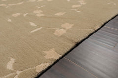 6x9 Gray, Beige, Color Hand Knotted Wool & Silk Transitional Oriental Rug