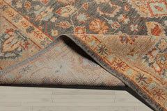 Multi Size Slate Taupe Beige Color Hand Knotted Oushak Wool Traditional Oriental Rug