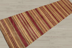 Multi Size Rust Brown Straw Color Hand Knotted Tibetan Wool Modern & Contemporary Oriental Rug