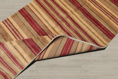 Multi Size Rust Brown Straw Color Hand Knotted Tibetan Wool Modern & Contemporary Oriental Rug