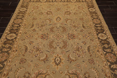 6x9 Champaign, Gray, Brown Color Hand Knotted 100% Wool Traditional Oriental Rug