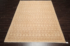 9x12 Beige, Brown, Color Hand Knotted 100% Wool Transitional Oriental Rug